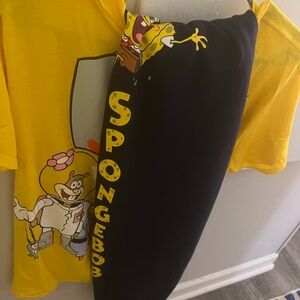 Nickelodeon Spongebob Yellow and Black Joggers